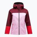 Giacca Peak Performance Trail Hipe Shell donna oscura/morning dew/red rain jacket