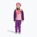 Didriksons Monte Half Button felpa in pile per bambini rosa chiaro heather 2