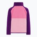 Didriksons Monte Half Button felpa in pile per bambini rosa chiaro heather 9