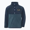 Pile felpato bambino Didriksons Monte 6 Half Button mountain blue