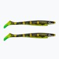 Strike Pro Pig Shad Jr esca in gomma 2 pezzi nero/verde TEV-SP172C-134