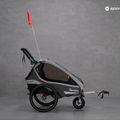 Rimorchio per bicicletta Qeridoo Kidgoo1 Sport grigio antracite 12