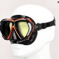 TUSA Paragon maschera subacquea nera/arancione 6