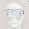 Maschera subacquea Cressi Lince trasparente/bianco/lilla 7