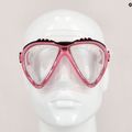 Maschera subacquea Cressi Lince trasparente/rosa 7