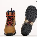 Columbia Newton Ridge Plus II Wp, stivali da trekking da uomo marrone chiaro/rosso velluto 11
