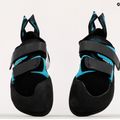 Scarpa da arrampicata Evolv Geshido da uomo nero/teal/bianco 6