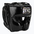 Cleto Reyes Protezioni guancia Casco da boxe in pelle nero