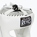 Casco da pugilato Cleto Reyes con visiera a punta in nylon bianco 4
