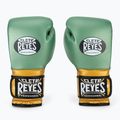 Cleto Reyes Velcro Sparring verde metallizzato/oro guanti da boxe wbc 2