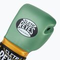 Cleto Reyes Velcro Sparring verde metallizzato/oro guanti da boxe wbc 5