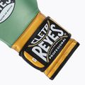 Cleto Reyes Velcro Sparring verde metallizzato/oro guanti da boxe wbc 6