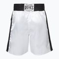 Pantaloncini da boxe in raso da uomo Cleto Reyes bianco/nero