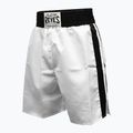 Pantaloncini da boxe in raso da uomo Cleto Reyes bianco/nero