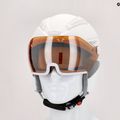 Casco da sci donna UVEX Hlmt 600 con visiera bianca opaca 9