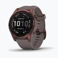 Garmin Fenix 7S Sapphire Solar Hrm Elevate Ox orologio marrone 010-02539-29