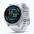 Orologio Garmin Fenix 8 43 mm Amoled silver/white stone 3
