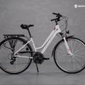 Bicicletta da trekking da donna Romet Gazela bianco/viola 15
