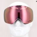 Occhiali da sci Oakley Flight Deck L bianco opaco/primo oro rosa iridium 7