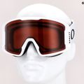 Occhiali da sci Oakley Line Miner L bianco opaco/prizm granato 7