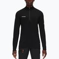 Felpa da trekking da uomo Mammut Aenergy ML Half Zip Pull nero