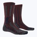 X-Socks Trek X Merino LT calze da trekking rubino scuro/blu notte 4