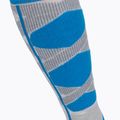 Calze da sci da donna X-Socks Ski Control 4.0 grigio melange/turchese 4