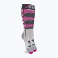 Calze da sci da donna X-Socks Ski Control 4.0 grigio melange/carbonio