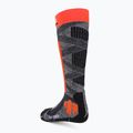 X-Socks Ski Rider 4.0 calze da sci grigio pietra melange/x-arancio 2