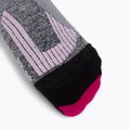 Calze da sci da donna X-Socks Ski Rider 4.0 grigio/rosa 3