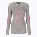 Maglia donna termoattiva a maniche lunghe X-Bionic Energy Accumulator 4.0 Melange grigio melange/rosa