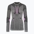 Manica lunga termoattiva da donna X-Bionic Apani 4.0 Merino nero/grigio/rosa