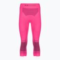 Pantaloni termici attivi da donna X-Bionic 3/4 Energizer 4.0 neon fenicottero/antracite