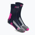 Calze da trekking da donna X-Socks Trek Outdoor blu notte/rosa/grigio melange