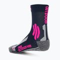Calze da trekking da donna X-Socks Trek Outdoor blu notte/rosa/grigio melange 2