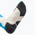 Calze da sci da donna X-Socks Ski Silk Merino 4.0 bianco/nero/turchese 3