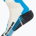 Calze da sci da donna X-Socks Ski Silk Merino 4.0 bianco/nero/turchese 4