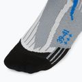 Calzini da corsa X-Socks Run Speed Two 4.0 da uomo, grigio perla/blu avana 3