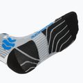 Calzini da corsa X-Socks Run Speed Two 4.0 da uomo, grigio perla/blu avana 4