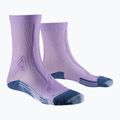 Calzini da corsa da donna X-Socks Trailrun Discover Crew orchid/sunset blue