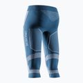 Pantaloni termoattivi da donna X-Bionic Energy Accumulator Light Pants 3/4 blu minerale/bianco artico 2
