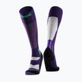 Calze da snowboard X-Socks Snowboard Discover Otc viola intenso/sabbia chiaro