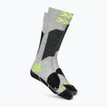 Calze da sci per bambini X-Socks Ski Discover Otc rhino grey/canary
