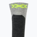 Calze da sci per bambini X-Socks Ski Discover Otc rhino grey/canary 4
