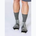 X-Socks Run Expert Silk Merino Crew calzini grigio foca/sabbia chiaro 5