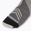 X-Socks Run Expert Silk Merino Crew calzini grigio foca/sabbia chiaro 3