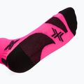 X-Socks Run Discover Crew calzini rosa fluo/x nero 4
