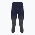 Pantaloni termici da donna X-Bionic Invent Graphics 3/4 marine/grey/light grey 3
