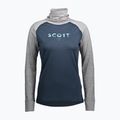 Maglia termica da donna SCOTT Defend Merino High Neck light grey melange/dark blue
