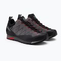 Scarponi da arrampicata Dolomite Crodarossa Low GTX da uomo grigio canna di fucile/rosso fuoco 5